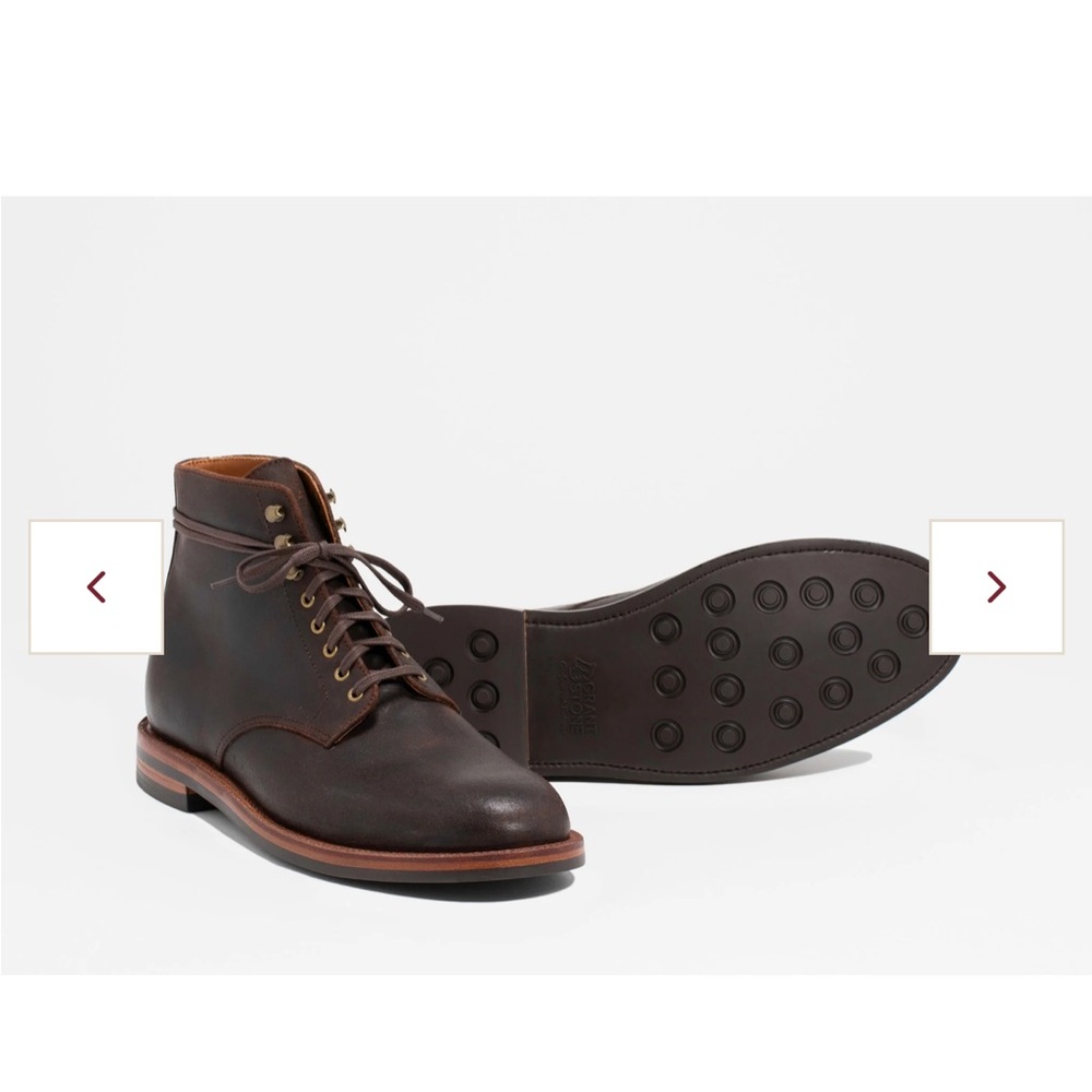 Grant Stone Edward Boot Tobacco Waxed Commander 8E